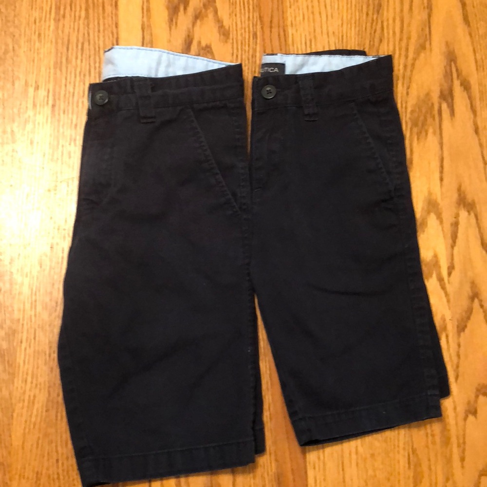 2 pairs of Navy Blue Nautica Boys Shorts